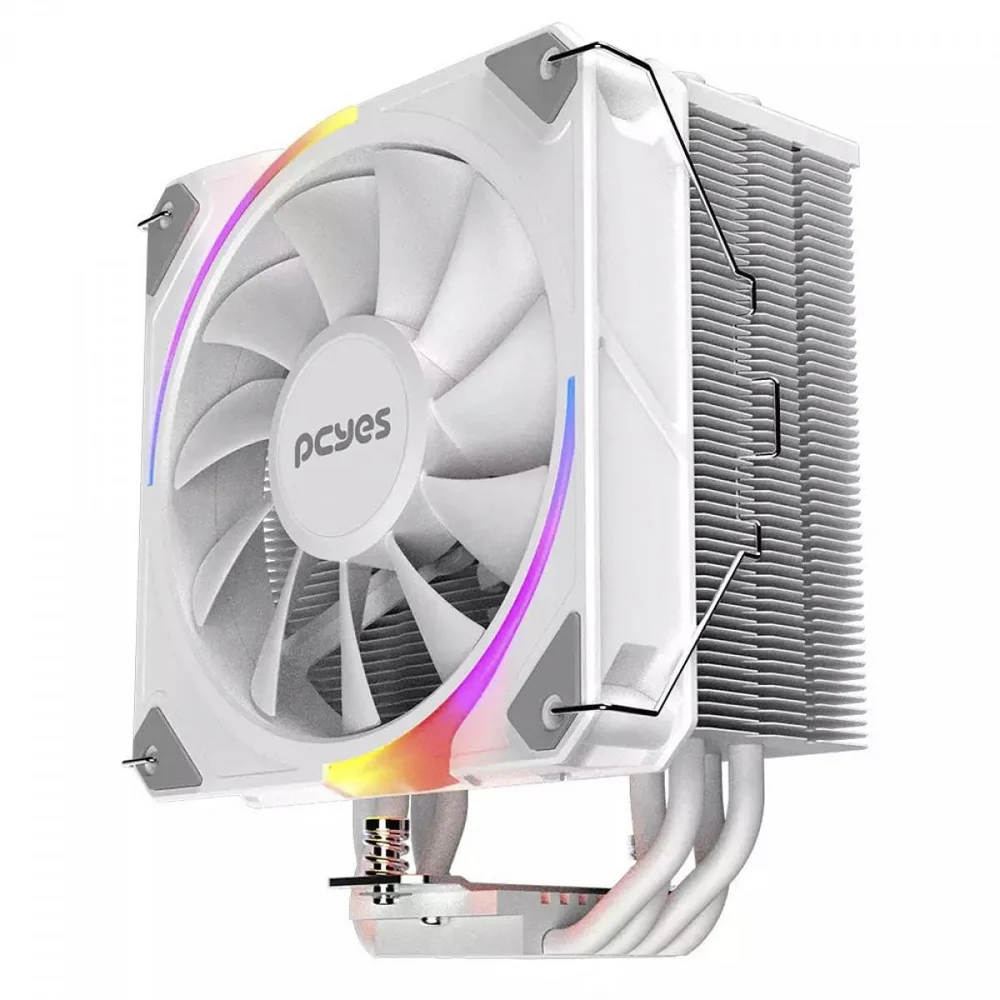 Imagem 3 de 5 do produto Cooler Para Processador PCyes Frost Pulse White Ghost ARGB, 120mm, Intel/amd, White, PefpaRGBwg