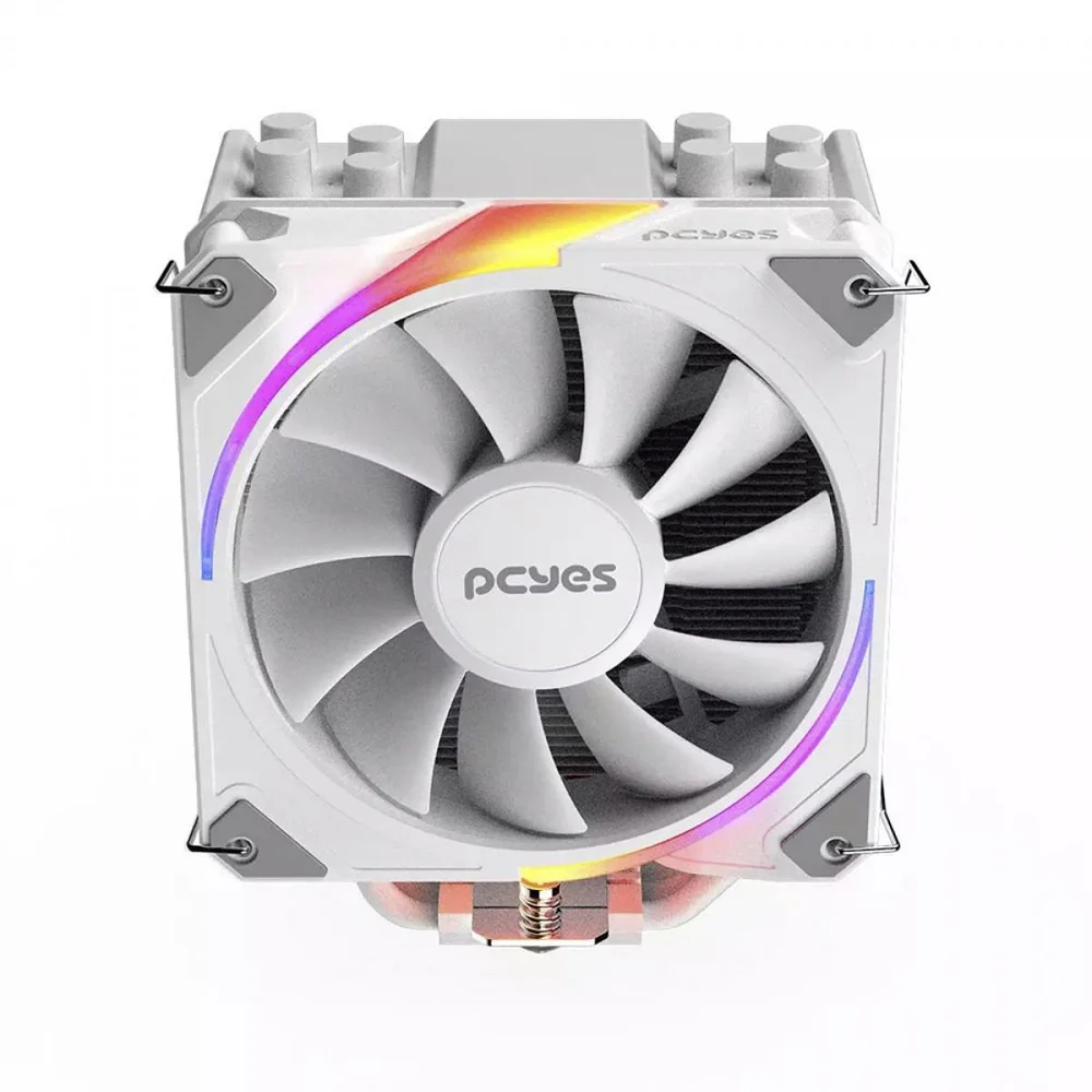 Imagem 4 de 5 do produto Cooler Para Processador PCyes Frost Pulse White Ghost ARGB, 120mm, Intel/amd, White, PefpaRGBwg