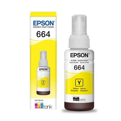 Cartucho De Tinta Epson T664420al Amarelo | Epson L110 L120 L1300