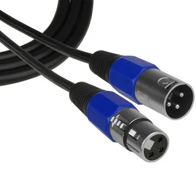 Cabo Microfone Cannon Macho P/ Canon Femea 5m