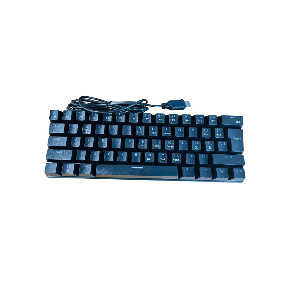 T61 Teclado Mecânico Gamer Mini  Portátil Usb Wired Jogo  Computador Portáti