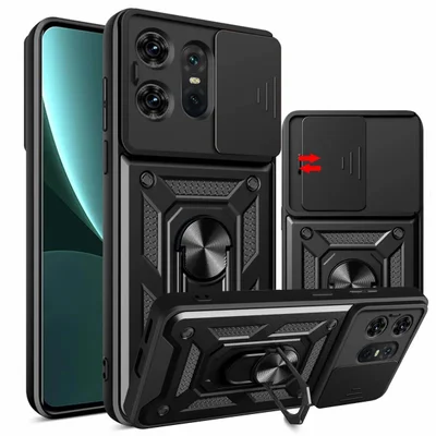 Capa Capinha Case Para Motorola Moto Edge 50 Pro - Protetora Resistente Anti Impacto Queda Armadura Militar Cor:preto