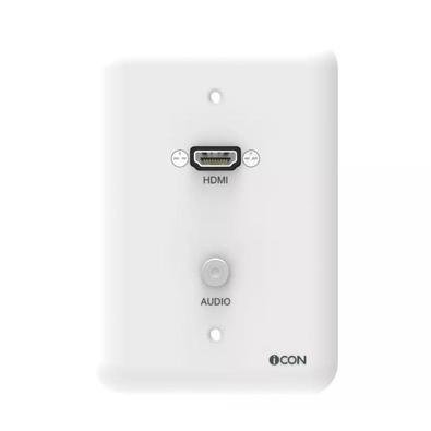 Modulo Parede HDMI Áudio P2 Branco 4x2 Ic-mp-103 Icon Box