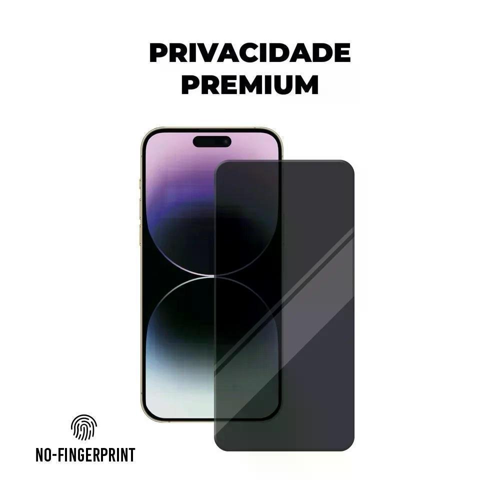 Imagem 4 de 5 do produto Película Para Iphone 14 Pro Max - Defender Pro Privacidade - Preta - Gshield