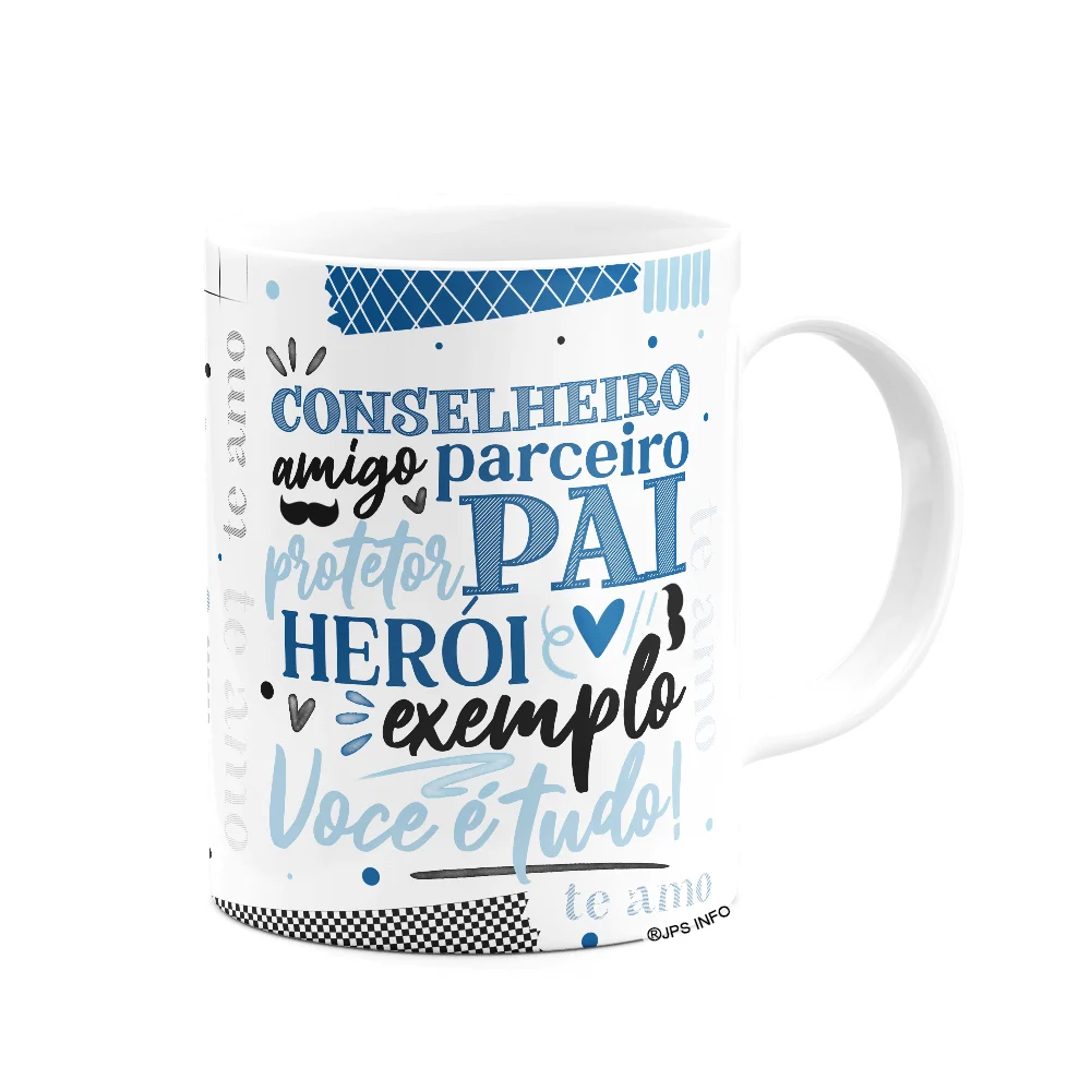 Imagem 3 de 3 do produto Caneca Dia Dos Pais - Pai, Você É Tudo! 325ml Branca