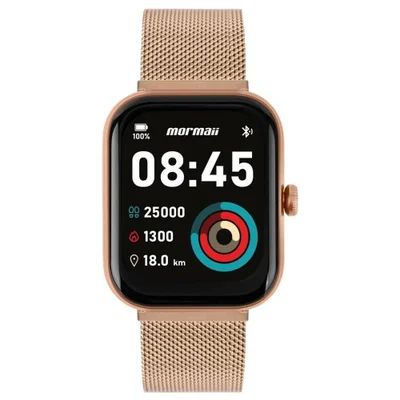 Relógio Smartwatch Mormaii Life Ultra Ref: Molifeuap/7j Rosé Milanese
