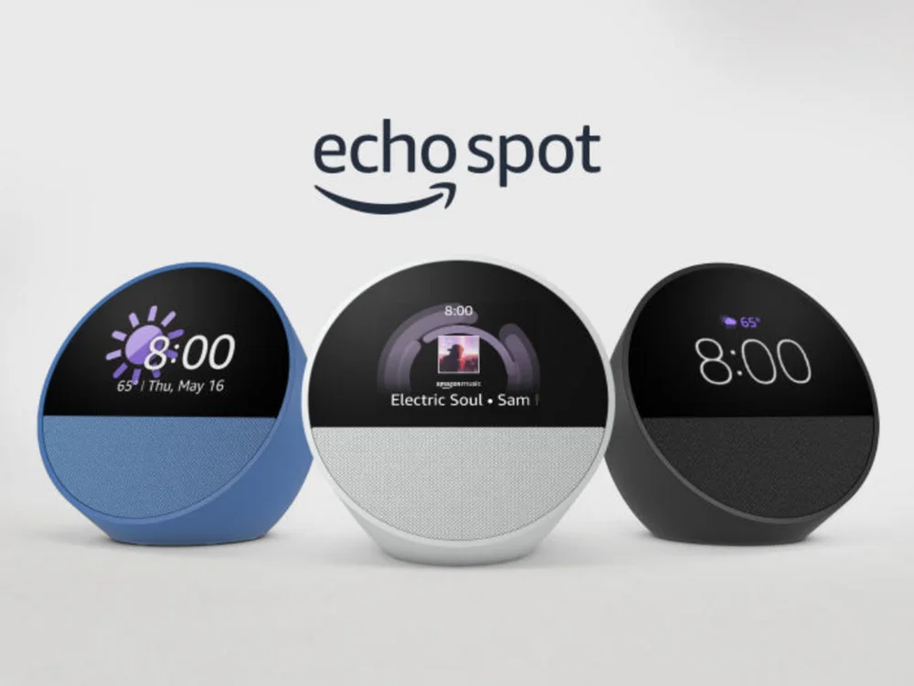 Echo Spot Alexa スマートスピーカー Echo Spot 2024 Smart Speaker Caixa Som Tela 2,83 Alexa Preta