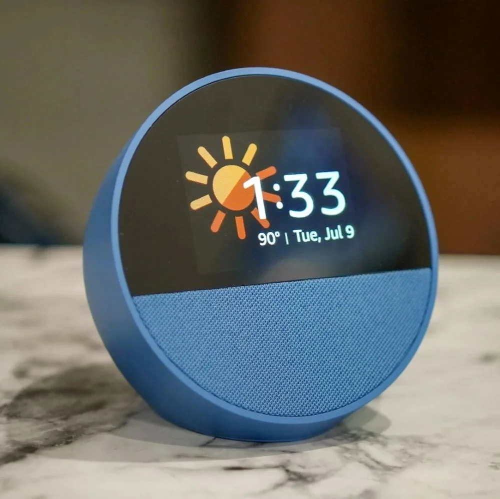 Echo Spot 2024 オーシャンブルー Amazon Echo Spot（2024年）オーシャンブルー スマートアラームクロック