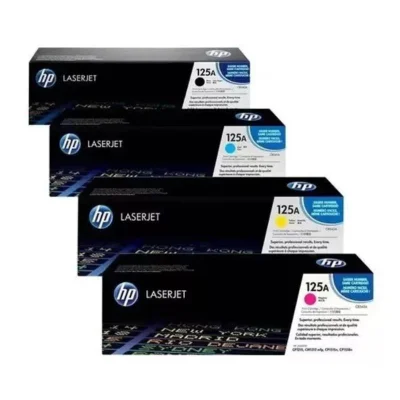 Kit 4x Toner 125A CP1215 CP1515 CP1518 CM1312  | BK+C+Y+M