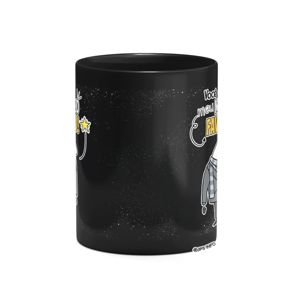 Imagem 2 de 3 do produto Caneca Flork - Você É O Meu Malvado Favorito! - Preta