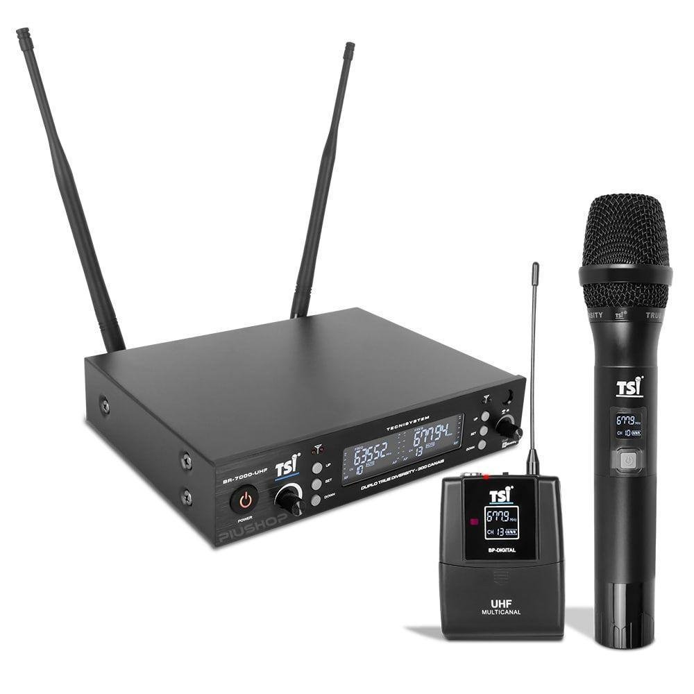 Imagem 4 de 4 do produto Microfone Sem Fio Em Uhf Br-7000 Tsi