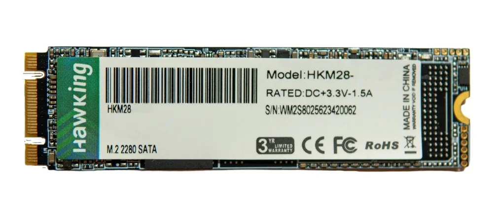 Imagem 4 de 4 do produto Nvme SSD PCie 3.0 256gb Hawking Leitura 2500mbs Escrita 1500mbs