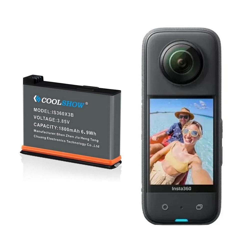 Imagem 4 de 5 do produto Bateria Recarregável 1800mah Para Câmeras Insta360 X3