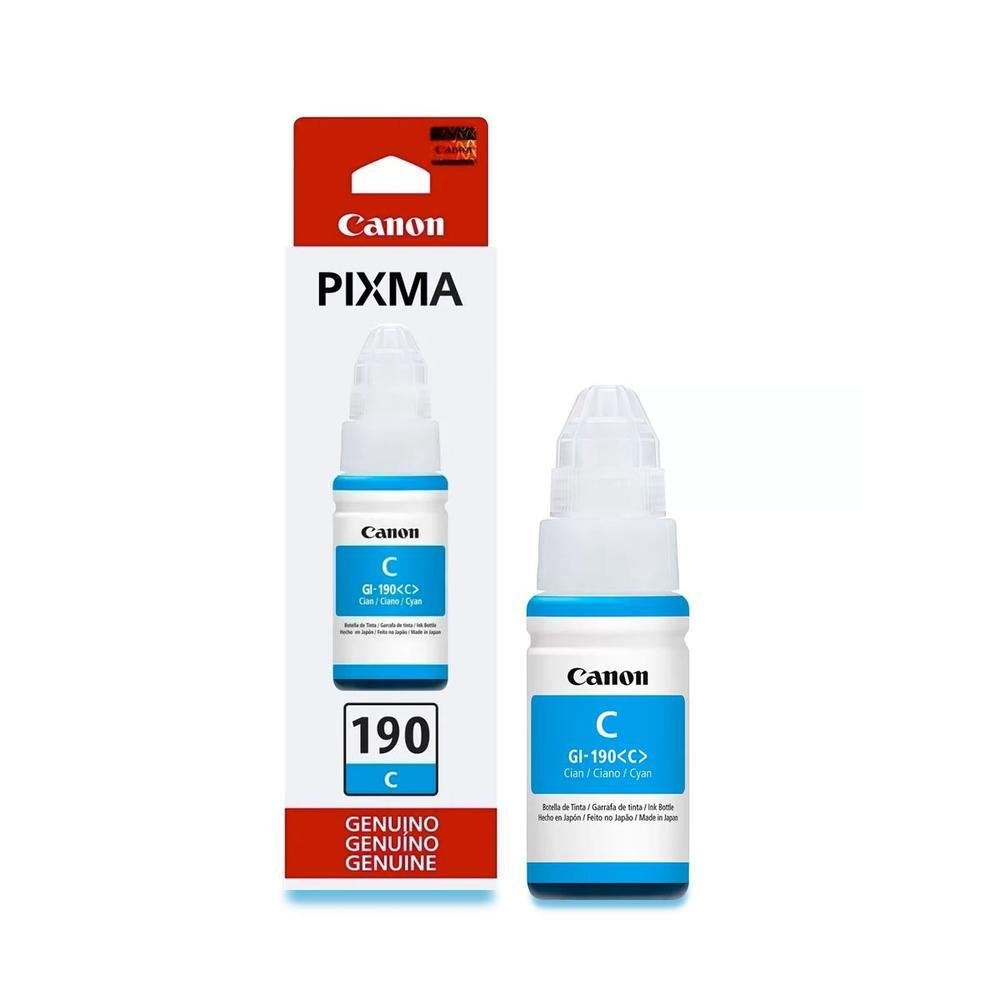 Imagem 2 de 5 do produto Refil De Tinta Canon Gi-190 Ciano