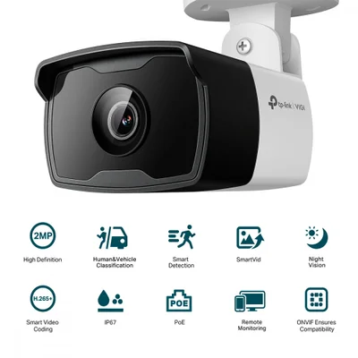 Câmera De Segurança Tp-link Ip Bullet 2mp Fhd Vigi C320i 2.8mm — foto 2