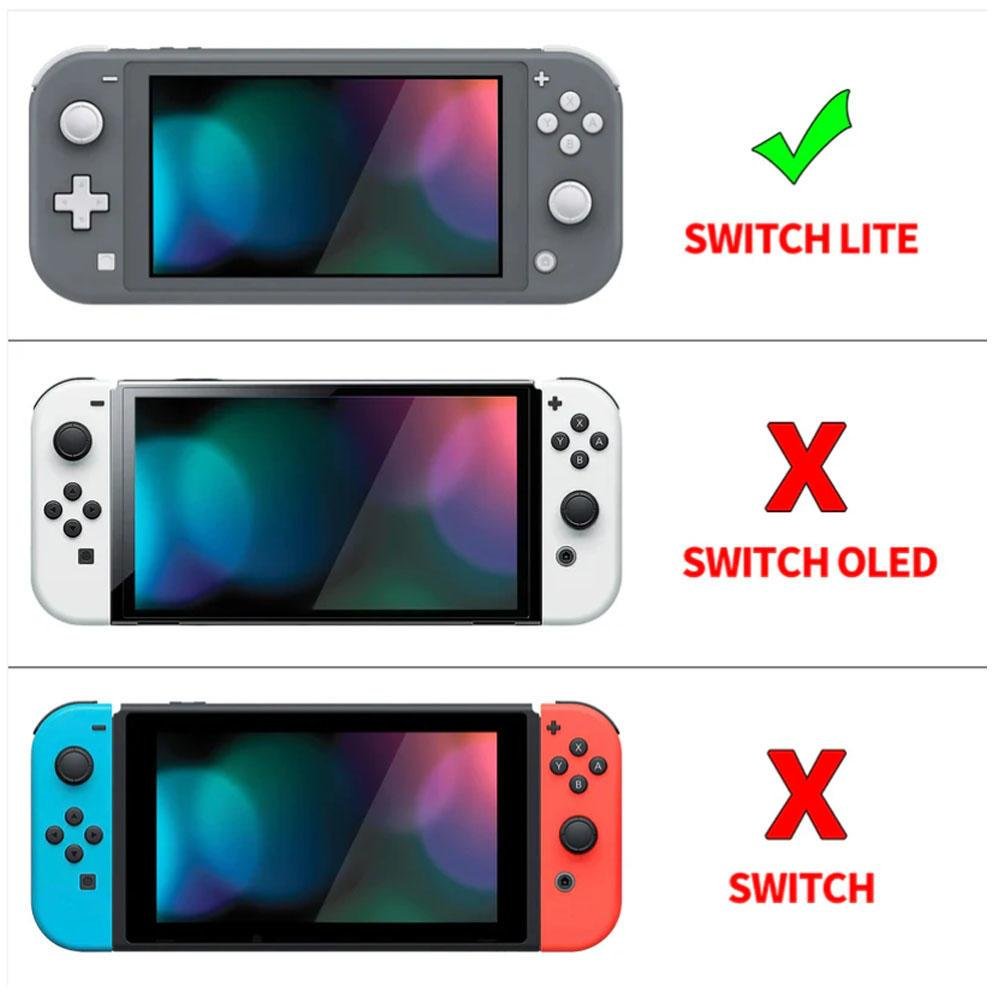 Imagem 5 de 5 do produto Kit 10 Películas Vidro Nitendo Switch Lite Premium 9h Transparente Alta Sensibilidade