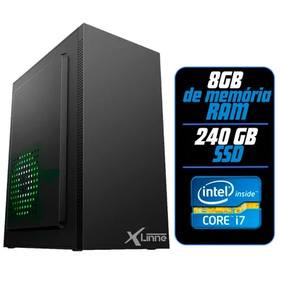 PC/Desktop/Computador Intel Core I7 2600 8Gb Ram Ssd 240gb X-Linne