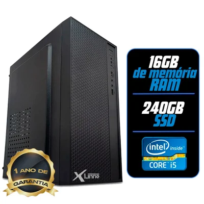 PC/Desktop/Computador Intel Core I5 2400 16Gb Ram Ssd 240gb X-Linne