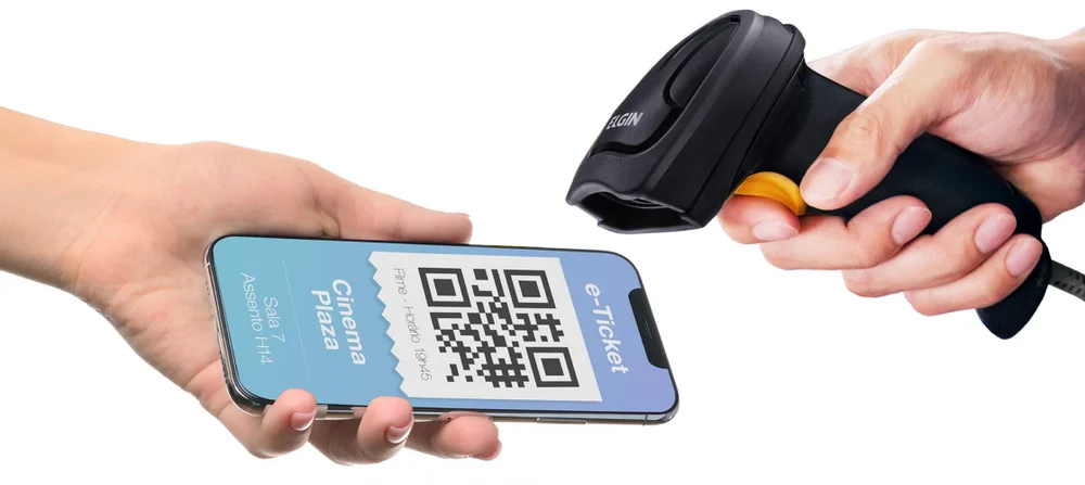 Imagem 4 de 5 do produto Leitor De Código De Barras 2d Elgin El250 Usb Captura Códigos 1d/2d Manual E Automático Ergonômico