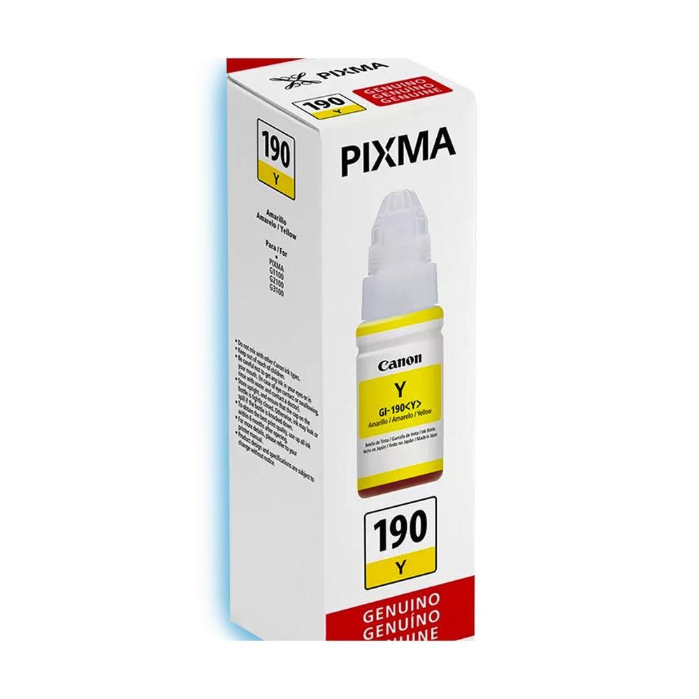 Imagem 3 de 5 do produto Refil De Tinta Canon Gi-190 Amarela