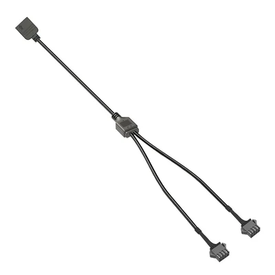 Cabo Jst Sm 4p, 2 Saídas Femea, Adaptador RGB 12v 4 Pinos, 30cm, Para Water Cooler, Fan e Fita de LED
