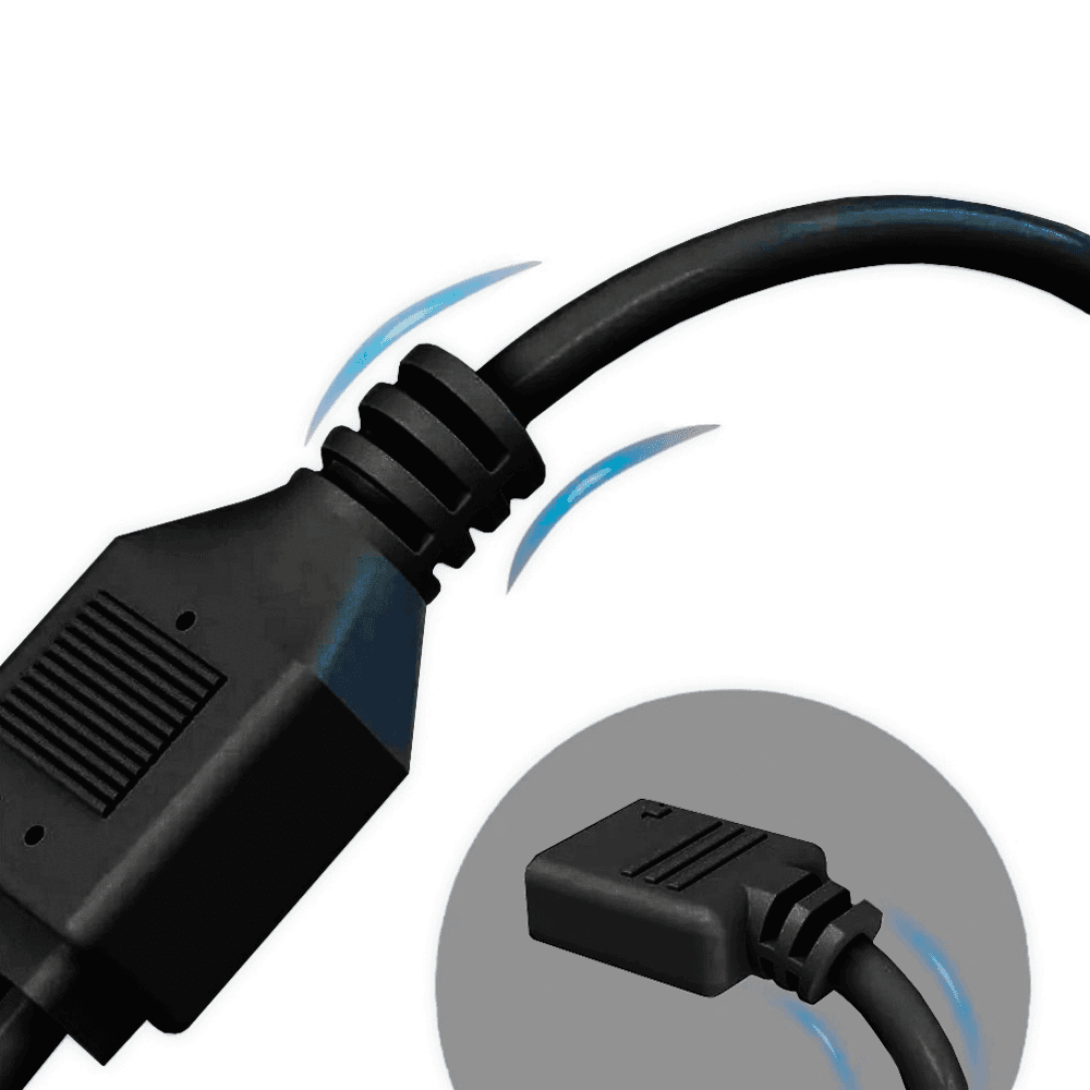 Imagem 4 de 5 do produto Cabo Jst Sm, 3p Vdg, 3 Saídas Femea, 30cm, Adaptador Para ARGB 5v De Water Cooler, Fan e Fita de LED