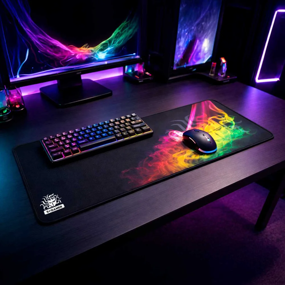 Imagem 2 de 5 do produto Mousepad Gamer Profissional 70x30 Cm Desk Pad Alta Qualidade