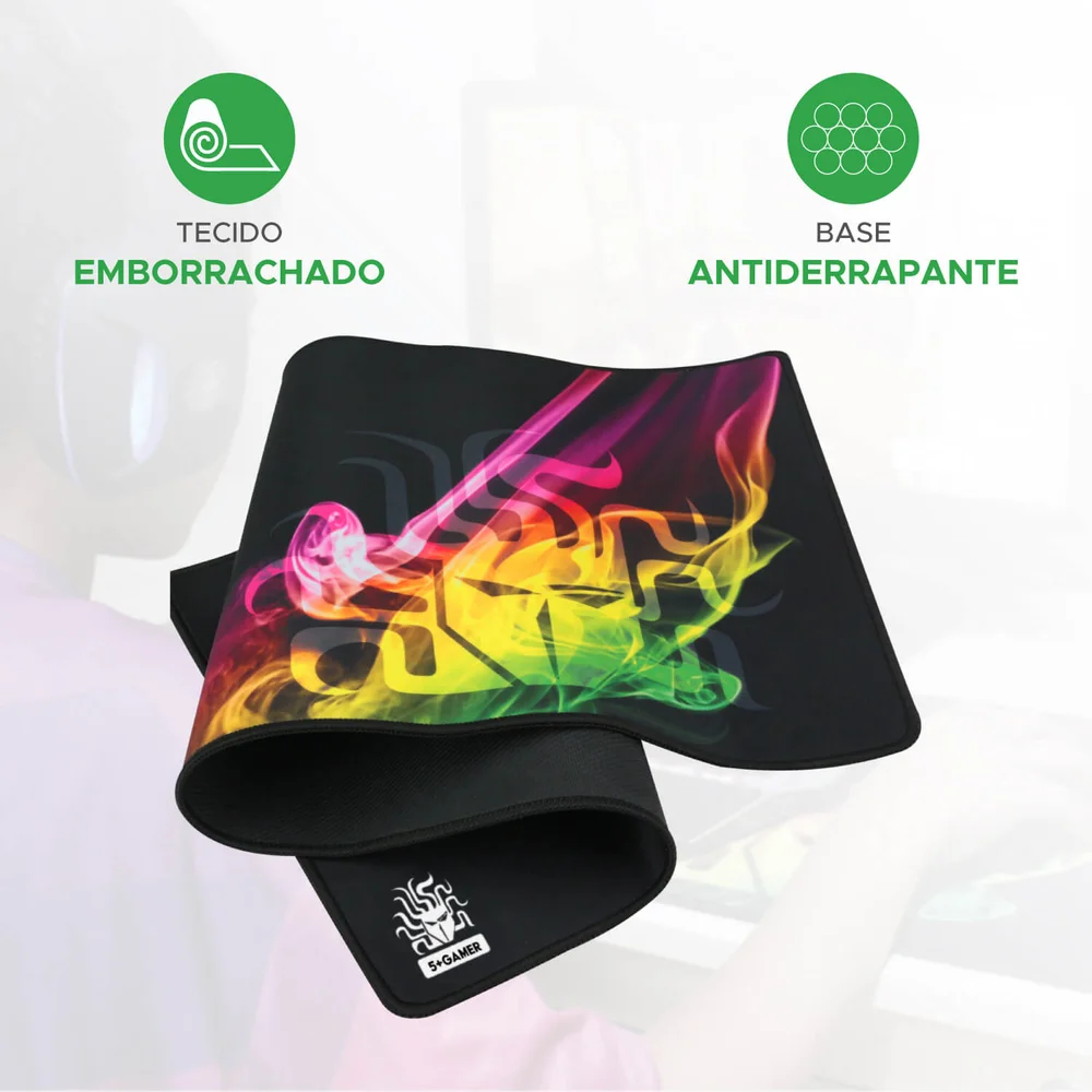Imagem 3 de 5 do produto Mousepad Gamer Profissional 70x30 Cm Desk Pad Alta Qualidade