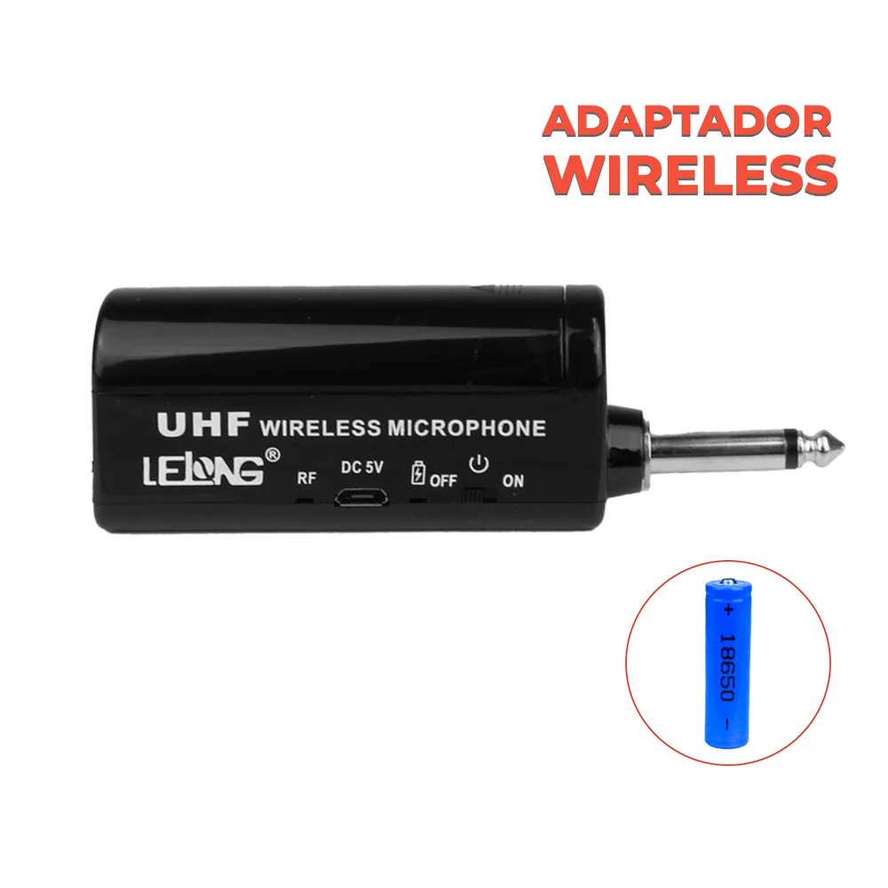 Imagem 2 de 5 do produto Microfone Sem Fio Wi-fi Dinâmico Uhf Profissional Áudio Digital
