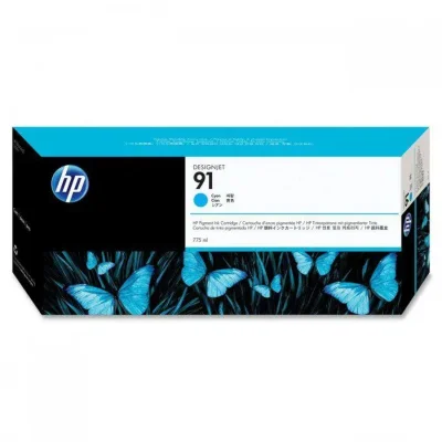 Cartucho De Tinta Hp 91 C9467a Ciano | Designjet Z6100 42 Designjet Z6100 60 Designjet Z6100ps 42