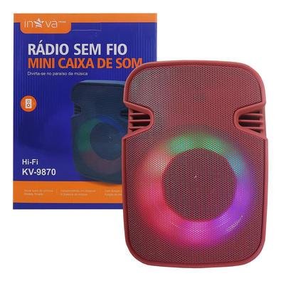 Caixa De Som Alto-falante Bluetooth Sem Fio Usb Mp3 Rádio Fm