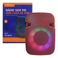 Caixa de Som Inova Vermelho Kv-9870
