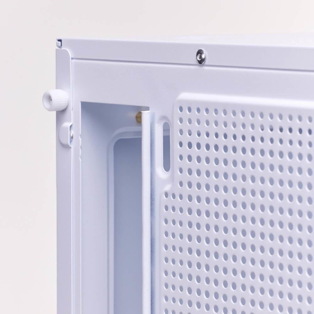 Imagem 2 de 5 do produto Gabinete Gamer Liketec Heydar Snow Mid Tower Panorâmico Vidro Temperado Sem Fan Branco - Lc-cb-heydar-2087