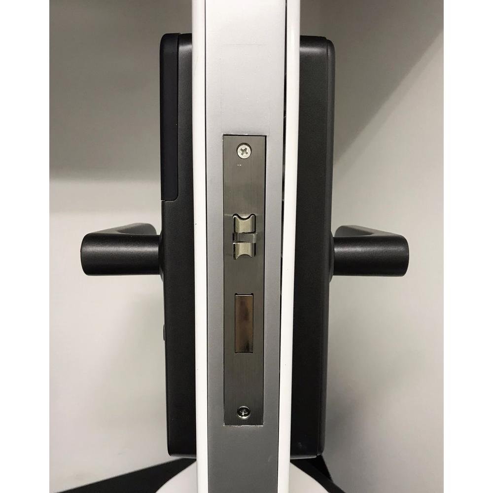 Imagem 3 de 5 do produto Fechadura Eletrônica Digital Biométrica Beluni New Grey Tuya Smart Wifi 423