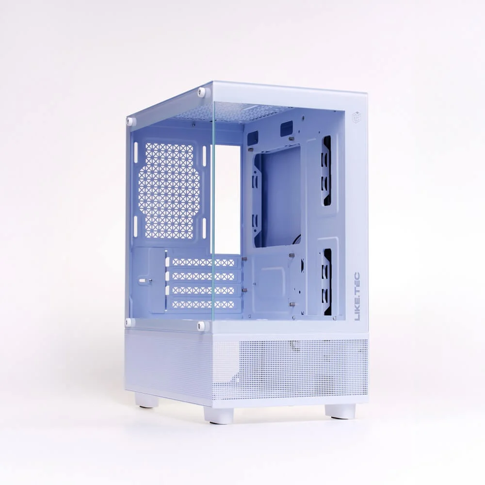 Imagem 5 de 5 do produto Gabinete Gamer Liketec Opera Snow Mid Tower Matx Vidro Panorâmico Sem Fan - Lc-cb-opera-20856