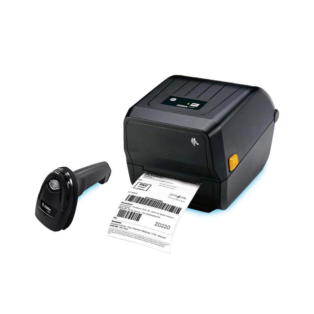 Imagem 2 de 5 do produto Kit Zebra Leitor Ds2278 Sem Fio + Impressora Zd220