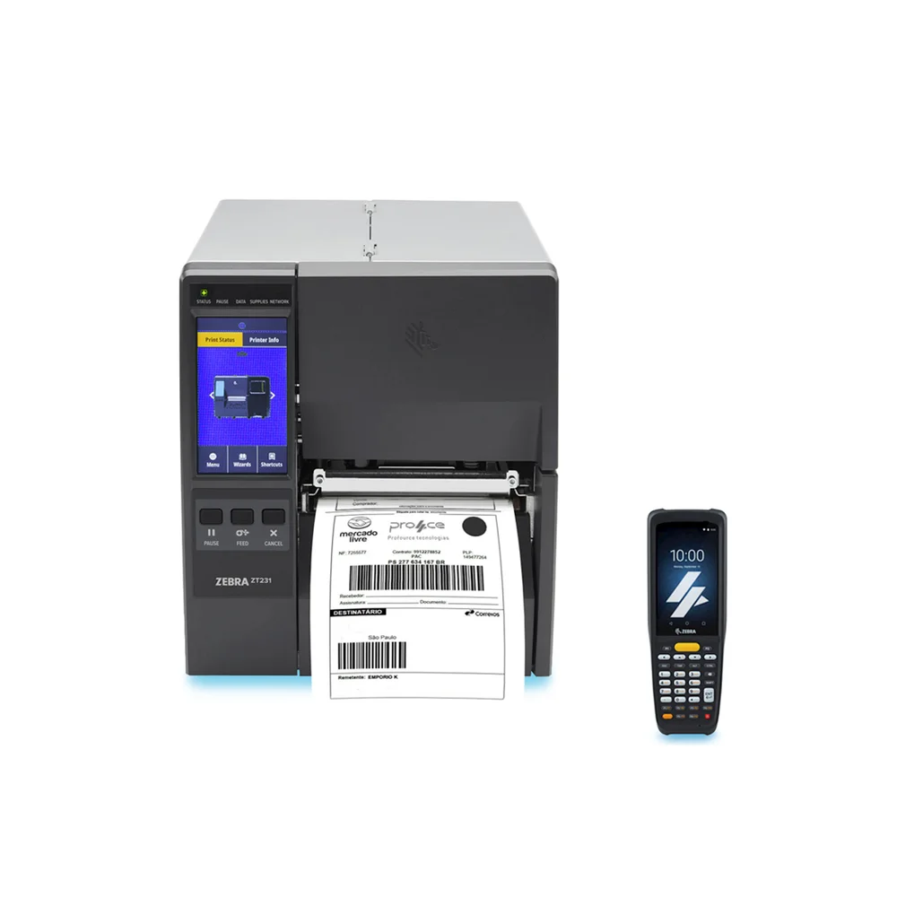 Imagem 4 de 5 do produto Kit Zebra Coletor De Dados Mc22 + Impressora Zt231