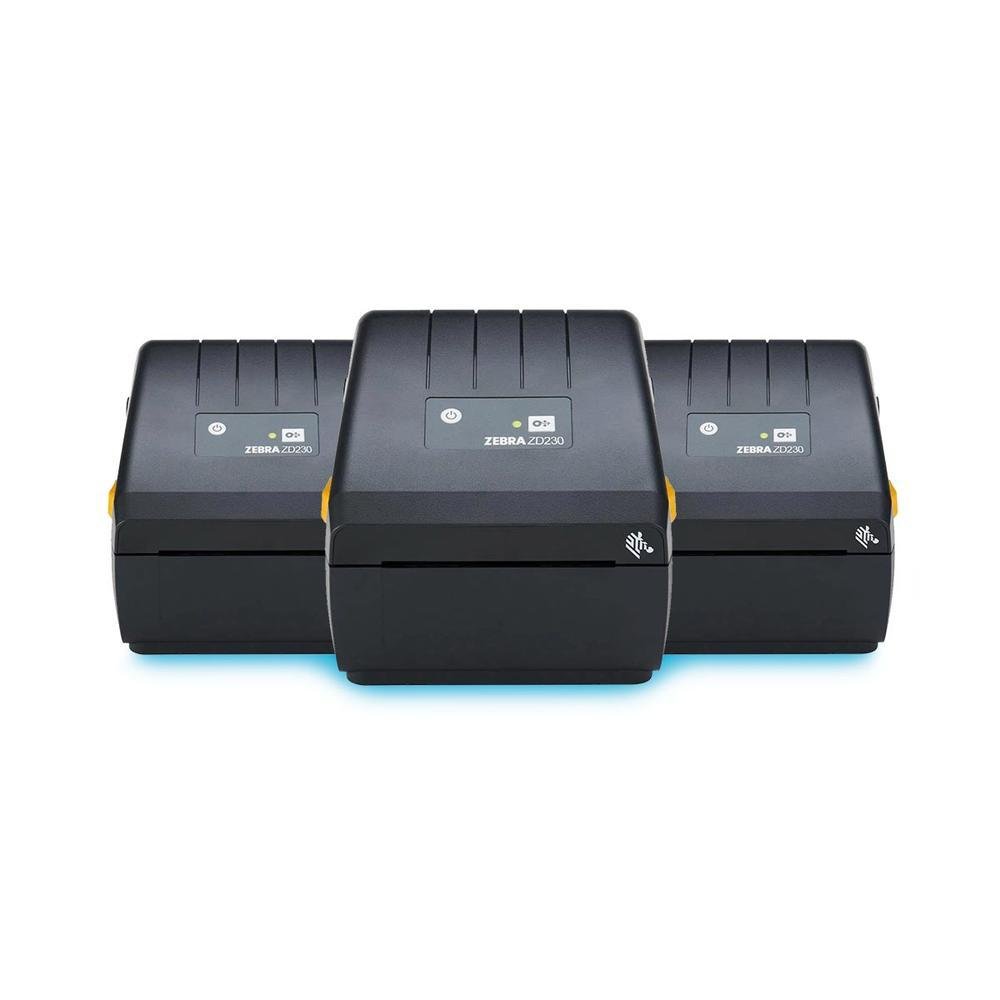 Kit Zebra, 03 Impressoras de Etiquetas ZD230, Ethernet