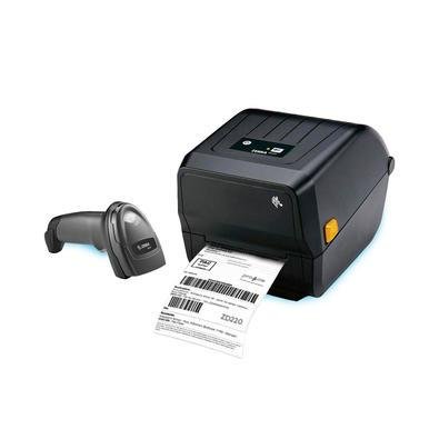 Kit Zebra Leitor Ds2208 2d Sem Suporte + Impressora Zd220