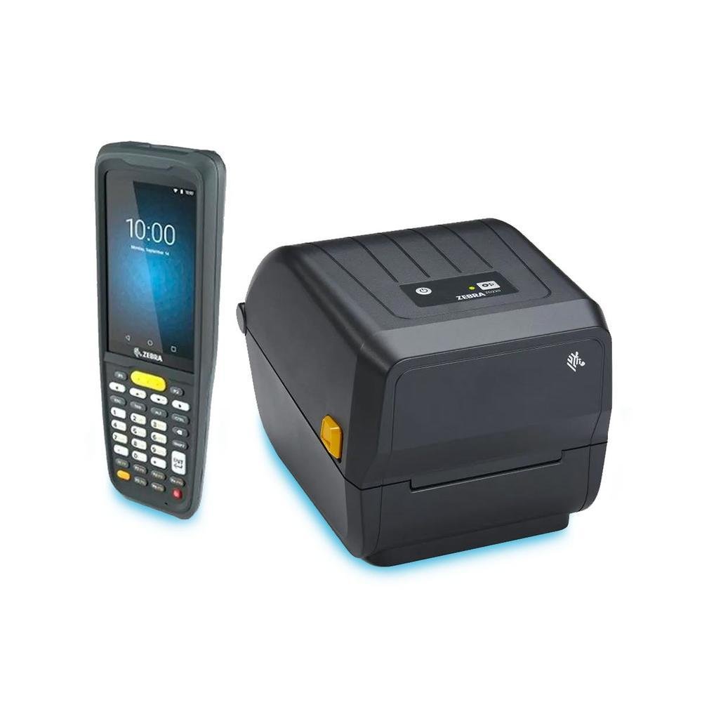 Kit Zebra Coletor De Dados Mc22 2d + Impressora Zd230