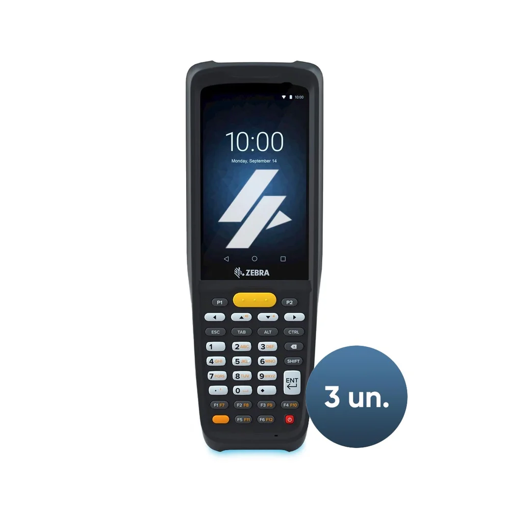 Kit Zebra 03 Coletores De Dados Mc22 Touch 2d Wi-fi Kit Zebra 03 Coletores De Dados Mc22 Touch 2d Wi-fi
