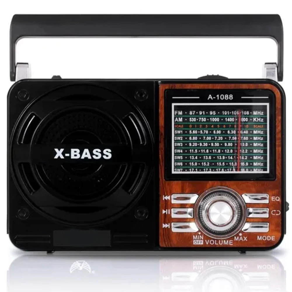 Imagem 2 de 4 do produto Rádio A Pilha E Tomada Am Fm Sw Pendrive Com Sd Radinho Usb  - ATURN SHOP