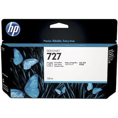 Cartucho De Tinta Hp 727 B3p23a Preto Fotográfico | Hp Designjet T920 T1500 T2500 | 130ml