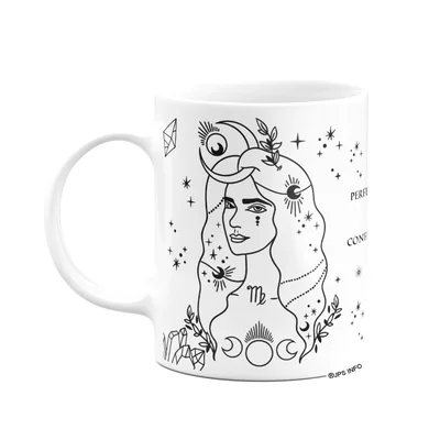 Caneca Dos Signos - Signo De Virgem - 325ml Branca