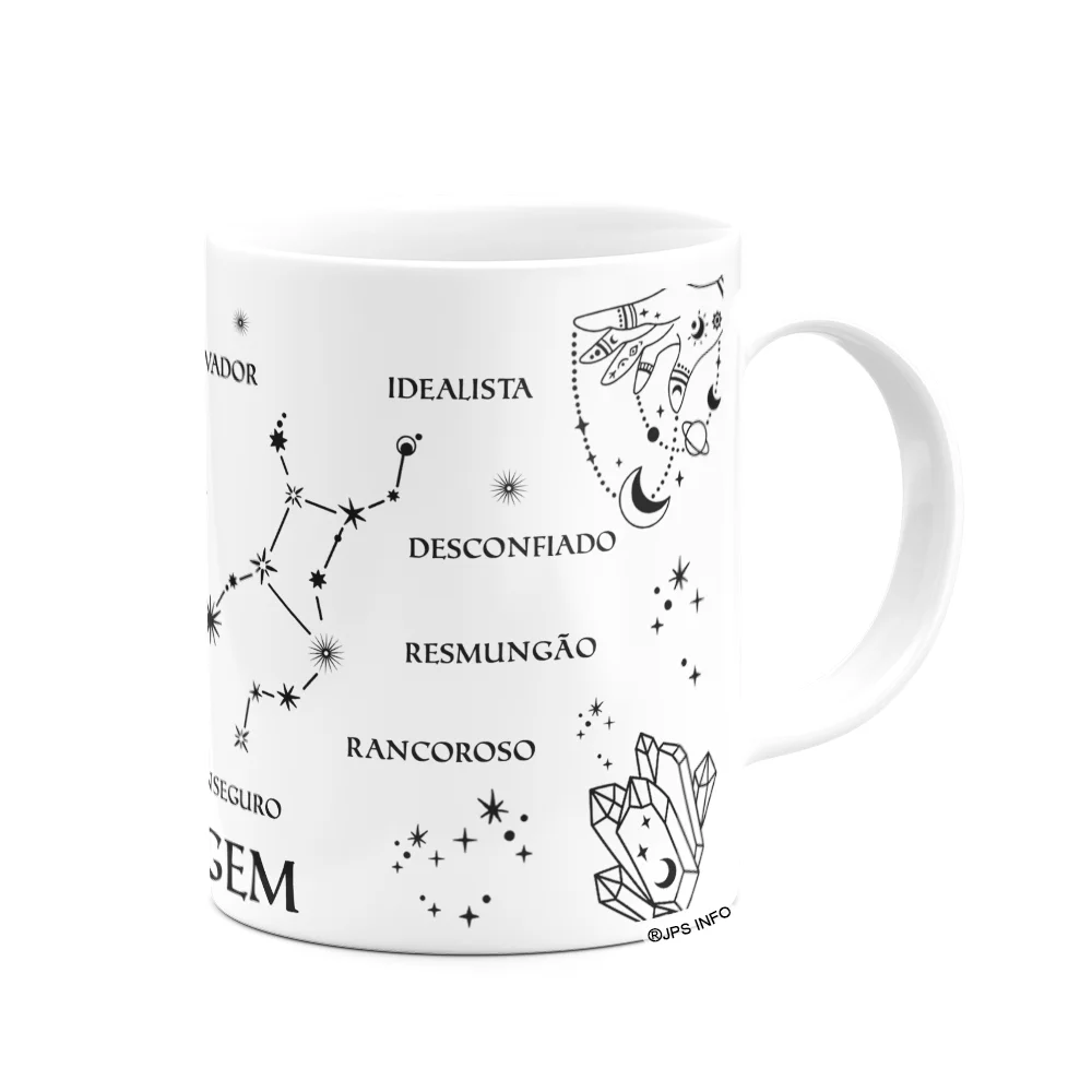 Imagem 3 de 3 do produto Caneca Dos Signos - Signo De Virgem - 325ml Branca
