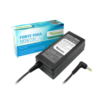 Fonte Carregador Para Notebook Tv - 19v / 3,4a - Green