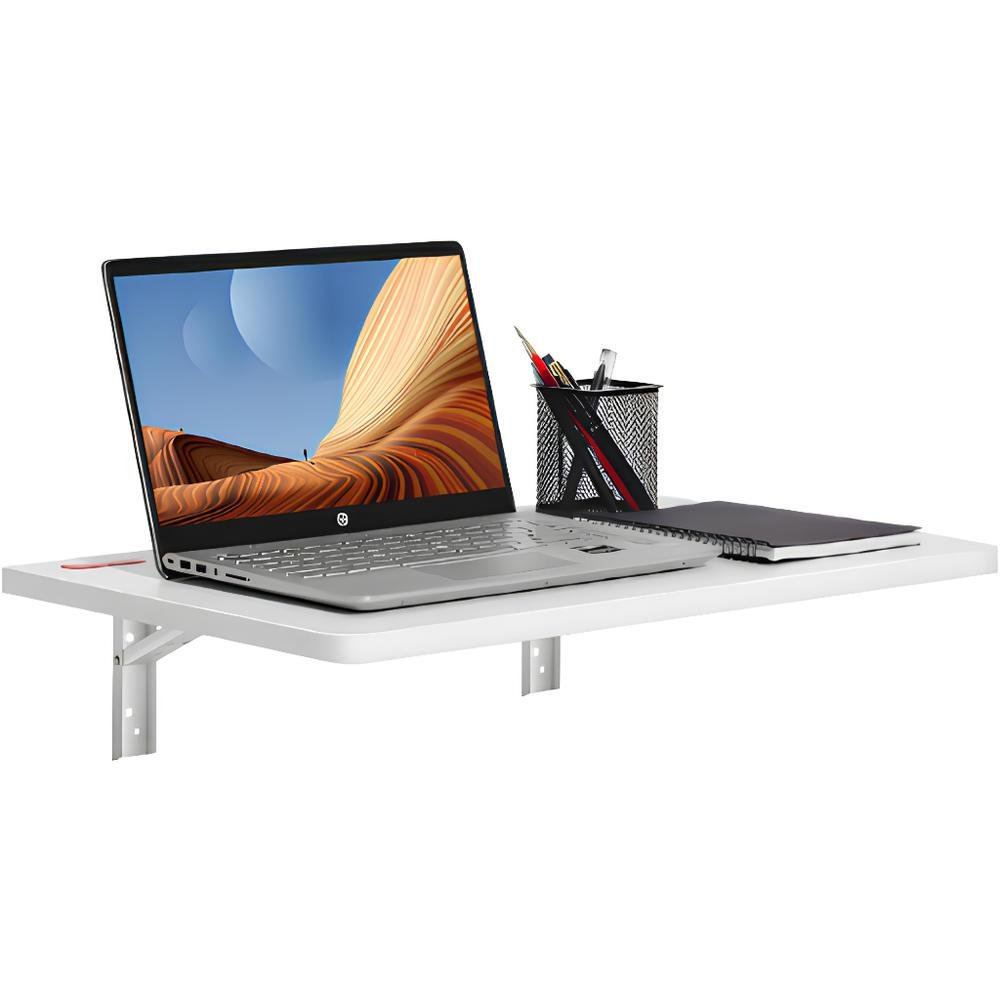 Mesa Dobrável De Parede 60cm X 30cm Para Escritório E Home Office Compacta 4