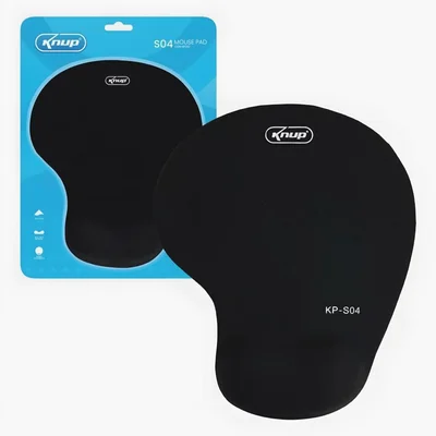 Mousepad Ergonômico Com Apoio De Pulso Em Gel 22x21cm Knup - Kp-s04