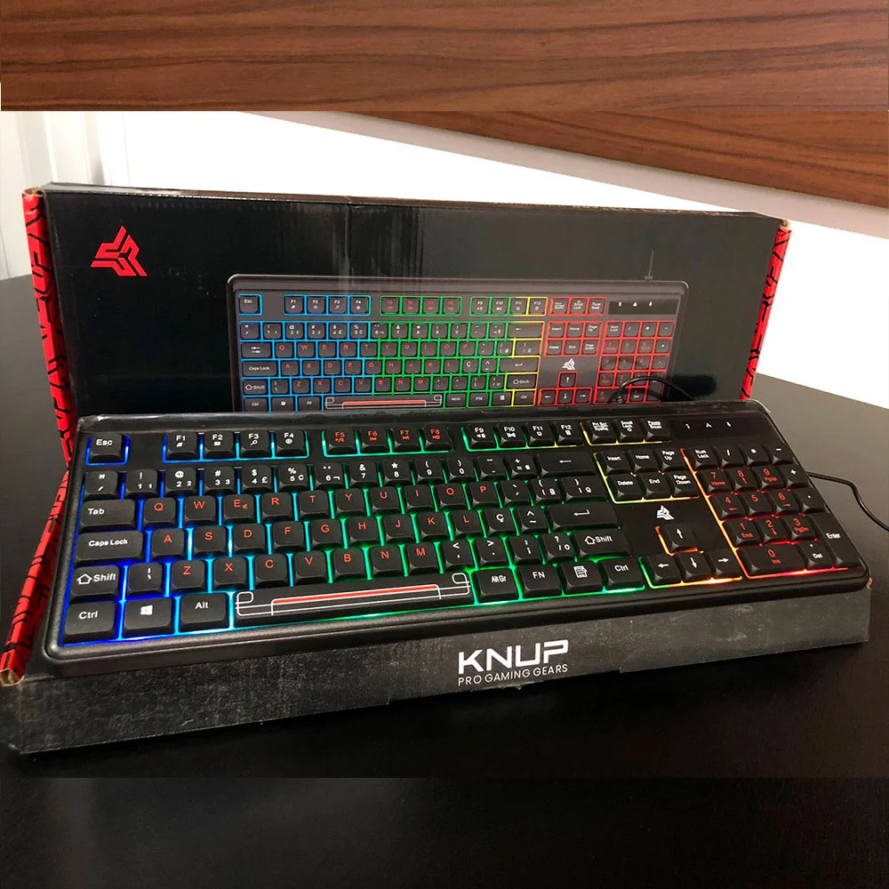 Imagem 5 de 5 do produto Teclado RGB Com Fio Para Desktop Usb
