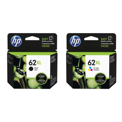Cartucho De Tinta Hp 62xl Kit 2 Cores C2p05a Preto C2p07al Color | Deskjet 1110 3630 3638